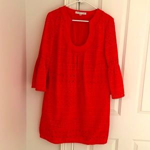 Selling Trina Turk Coral Colored Dress, Size 10, like new-only worn a few times.